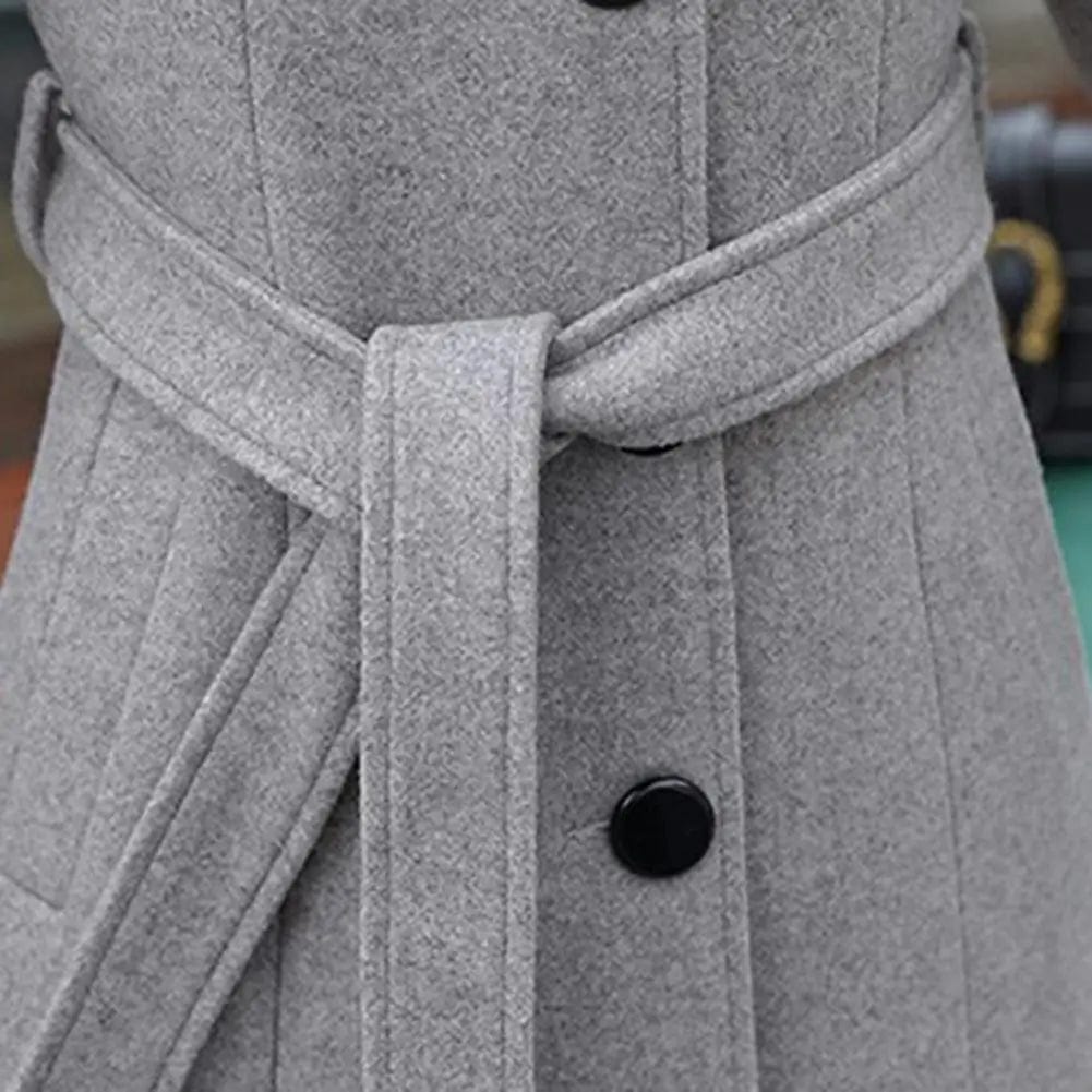 ABBY - Enradet Trenchcoat med lommer esbjerg-modehus Coats & Jackets