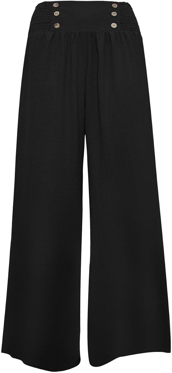 Abigail - Hose mit hoher Taille und weitem Bein esbjerg-modehus Pants