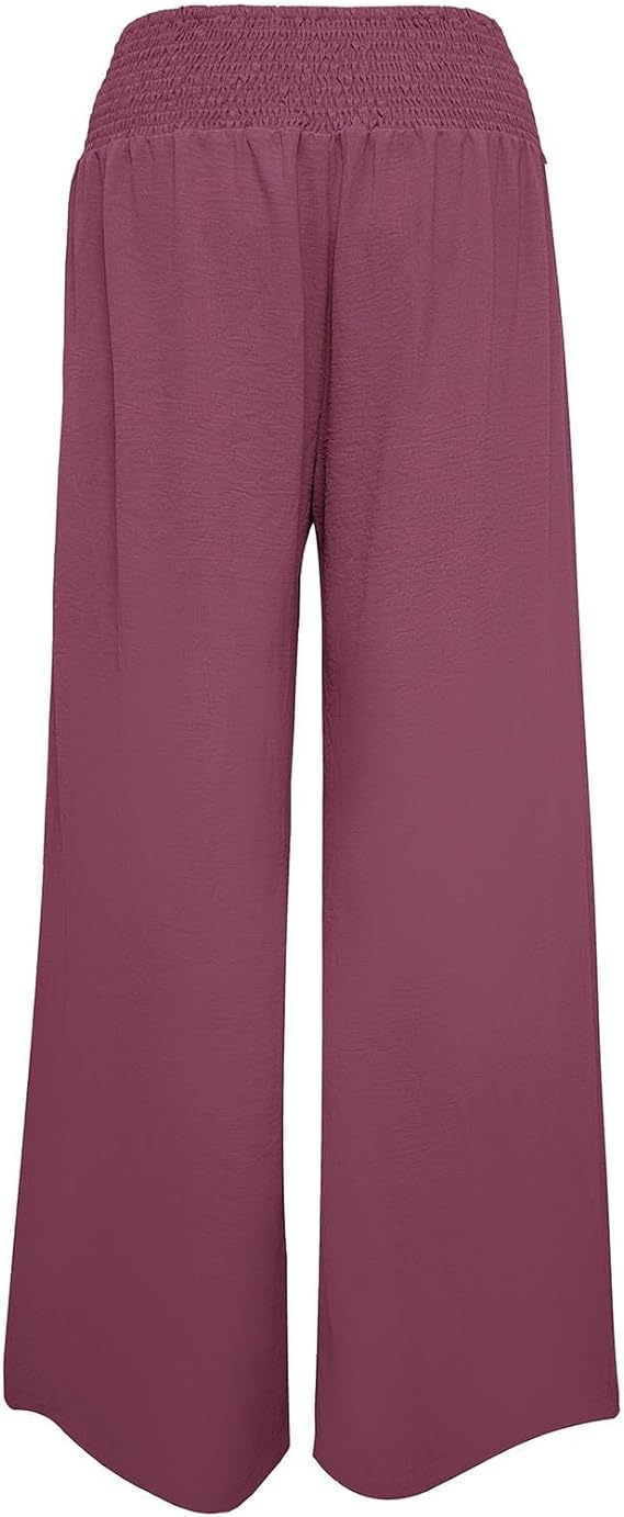 Abigail - Hose mit hoher Taille und weitem Bein esbjerg-modehus Pants