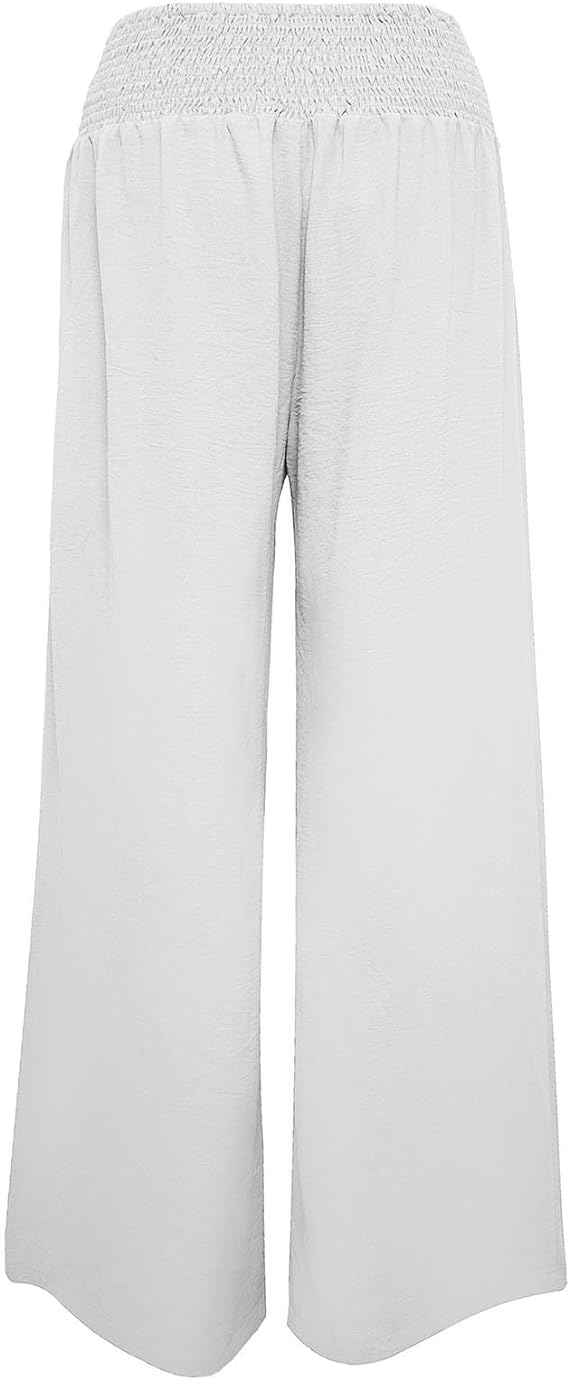 Abigail - Hose mit hoher Taille und weitem Bein esbjerg-modehus Pants