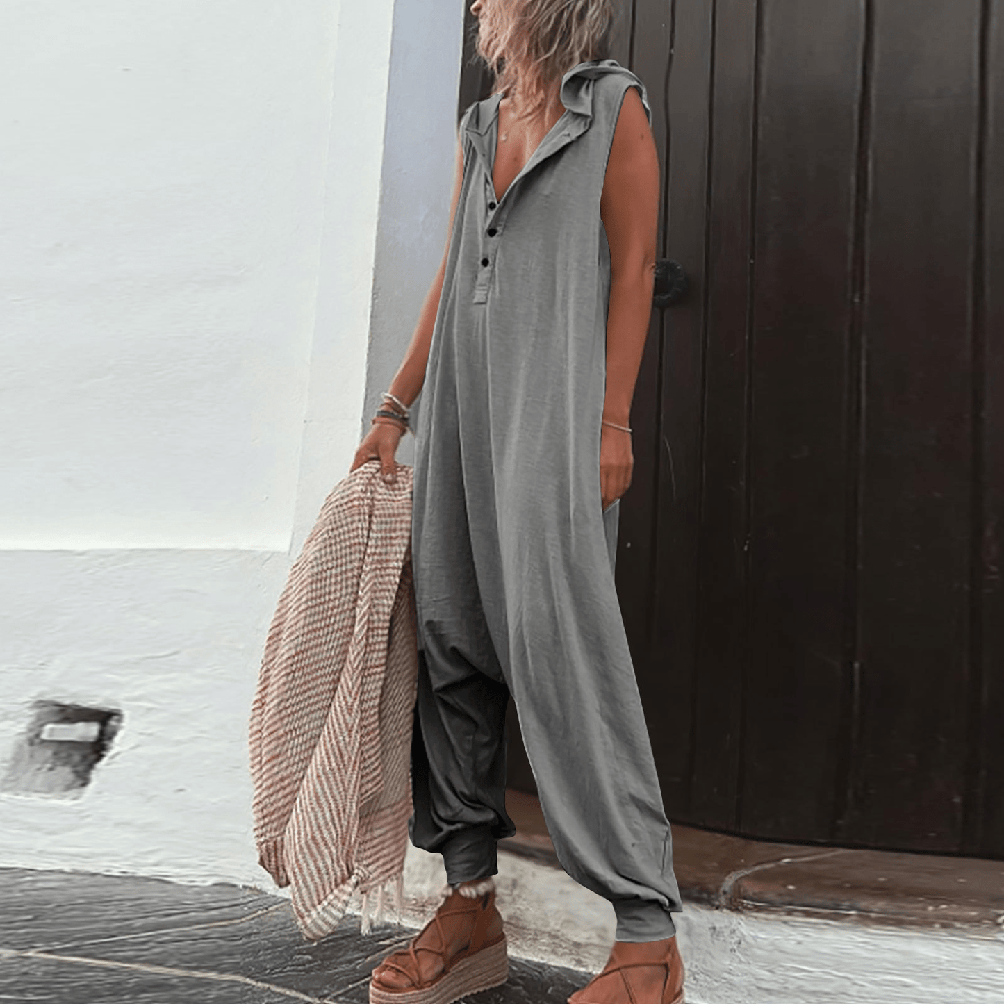 ANAH - Boho sommer jumpsuit esbjerg-modehus