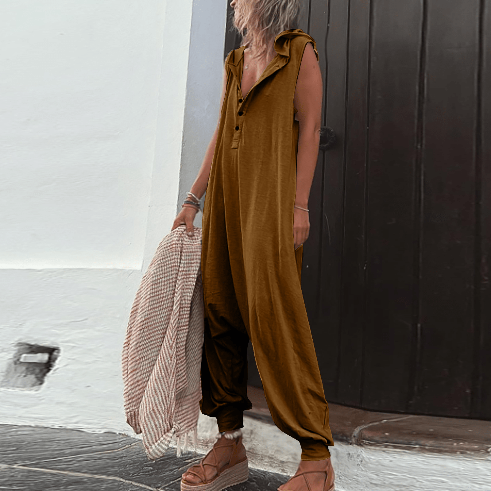 ANAH - Boho sommer jumpsuit esbjerg-modehus