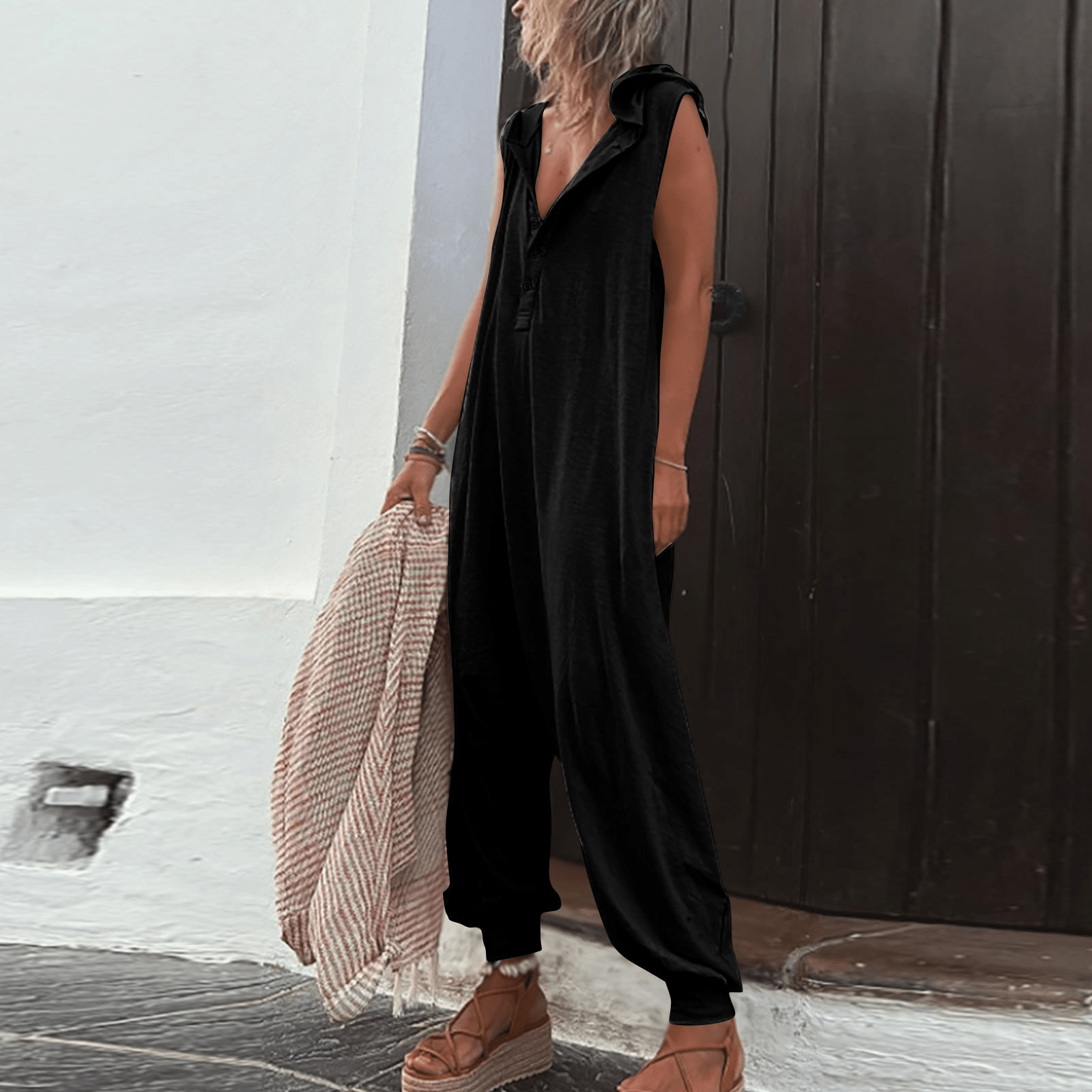 ANAH - Boho sommer jumpsuit esbjerg-modehus