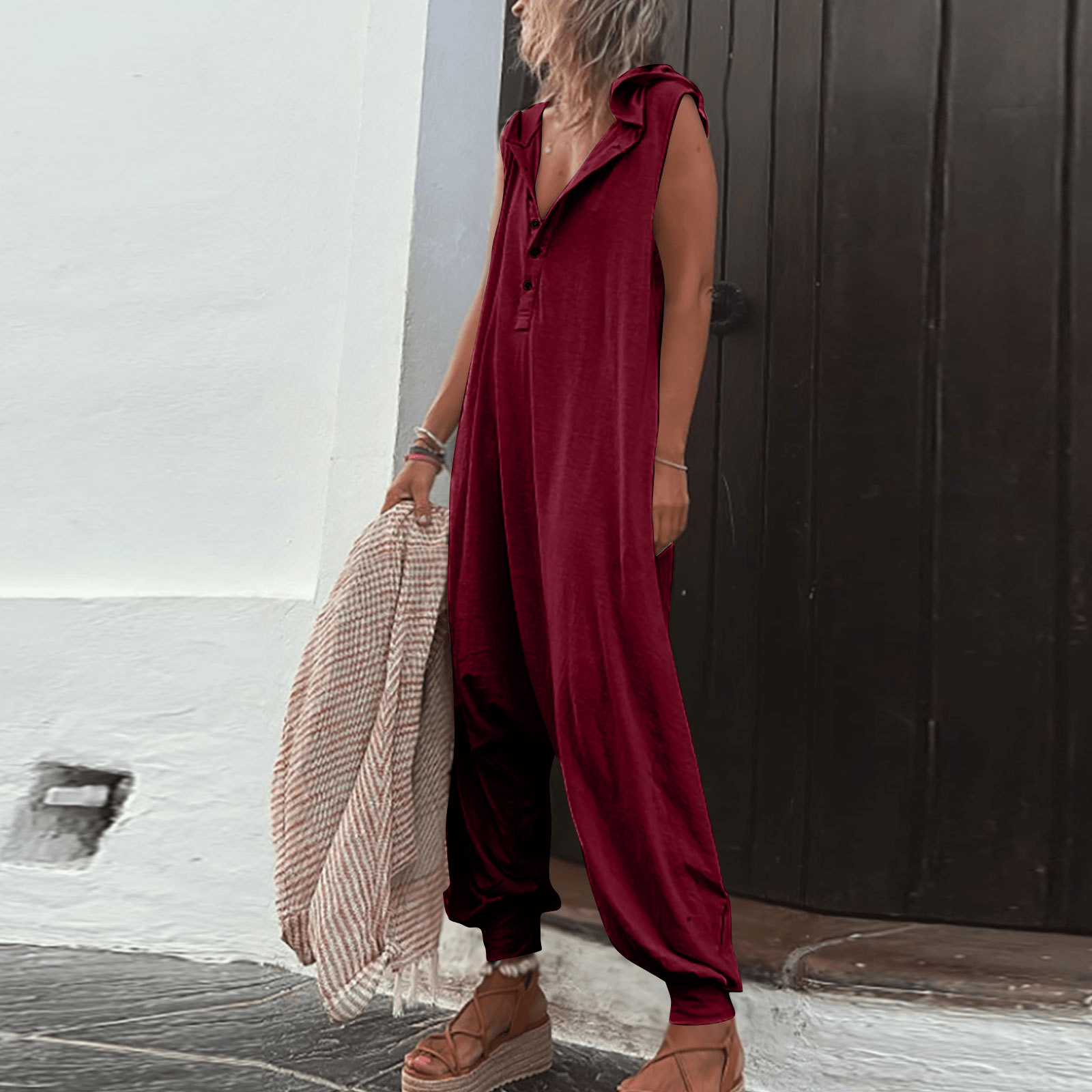 ANAH - Boho sommer jumpsuit esbjerg-modehus