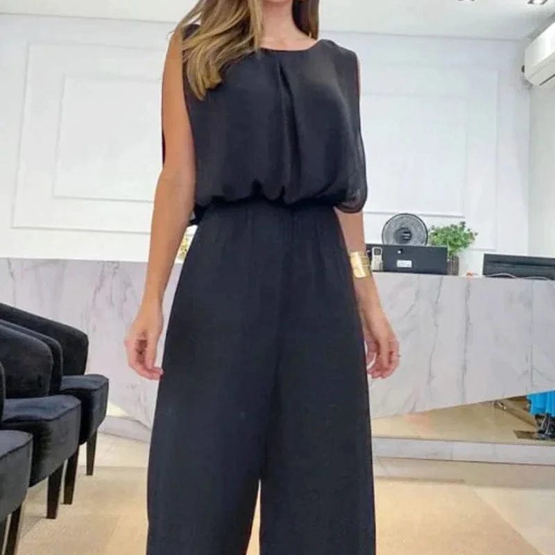 ARILLA - Sort moderigtig jumpsuit esbjerg-modehus