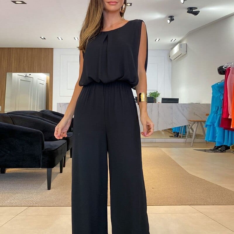 ARILLA - Sort moderigtig jumpsuit esbjerg-modehus