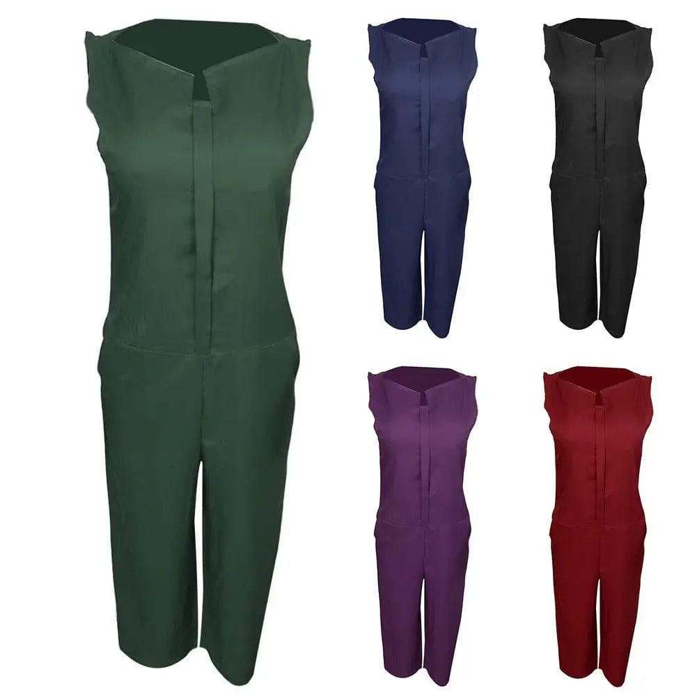 CHIN - Elegante ärmellose Latzhose mit V-Ausschnitt esbjerg-modehus Jumpsuits