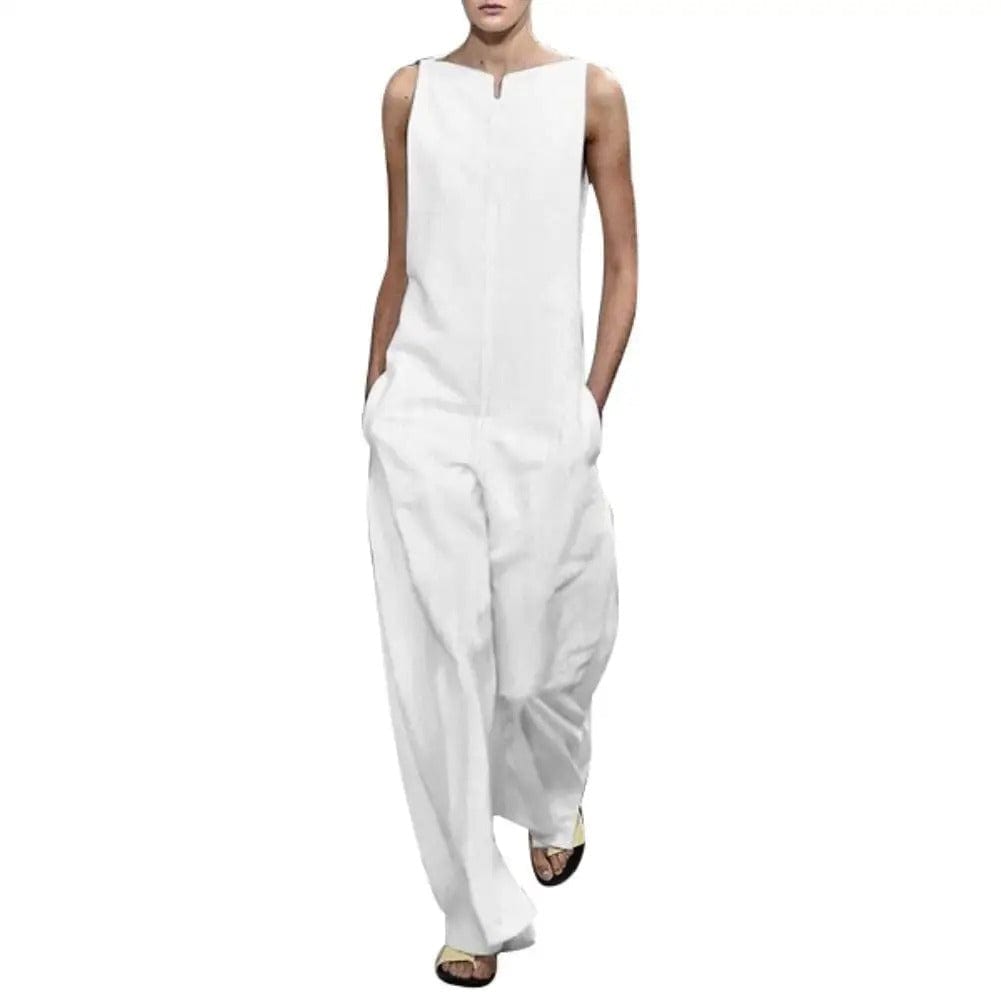 CHIN - Elegante ärmellose Latzhose mit V-Ausschnitt esbjerg-modehus Jumpsuits