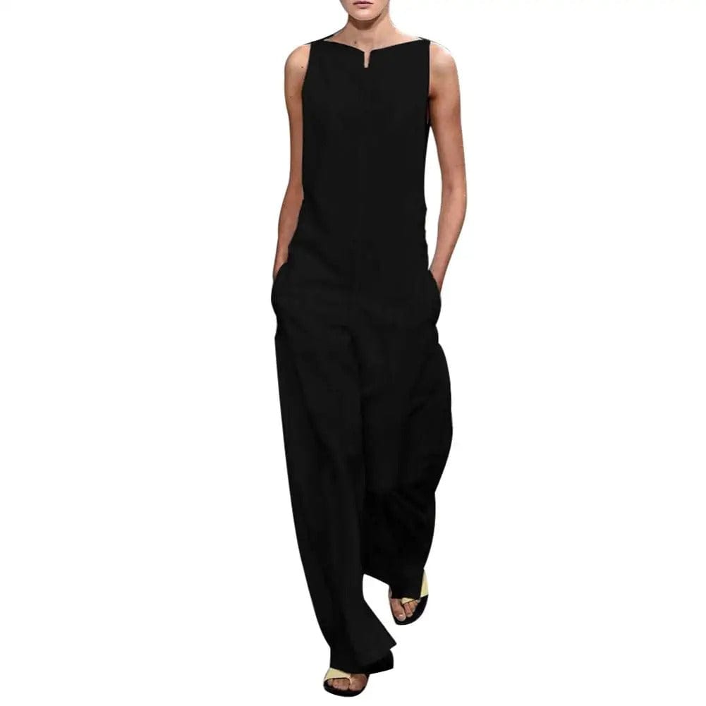 CHIN - Elegante ärmellose Latzhose mit V-Ausschnitt esbjerg-modehus Jumpsuits