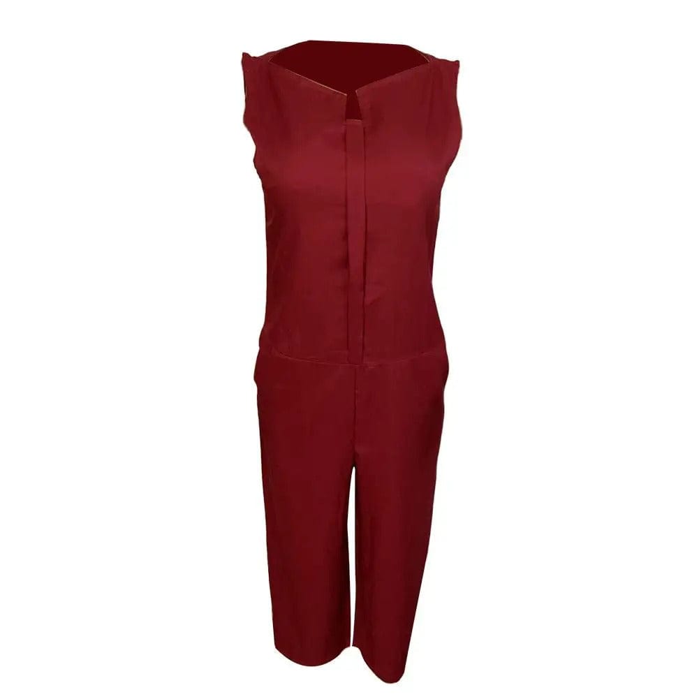 CHIN - Elegante ärmellose Latzhose mit V-Ausschnitt esbjerg-modehus Jumpsuits