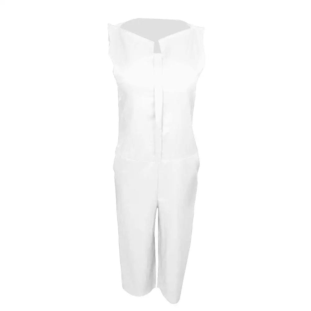 CHIN - Elegante ärmellose Latzhose mit V-Ausschnitt esbjerg-modehus Jumpsuits