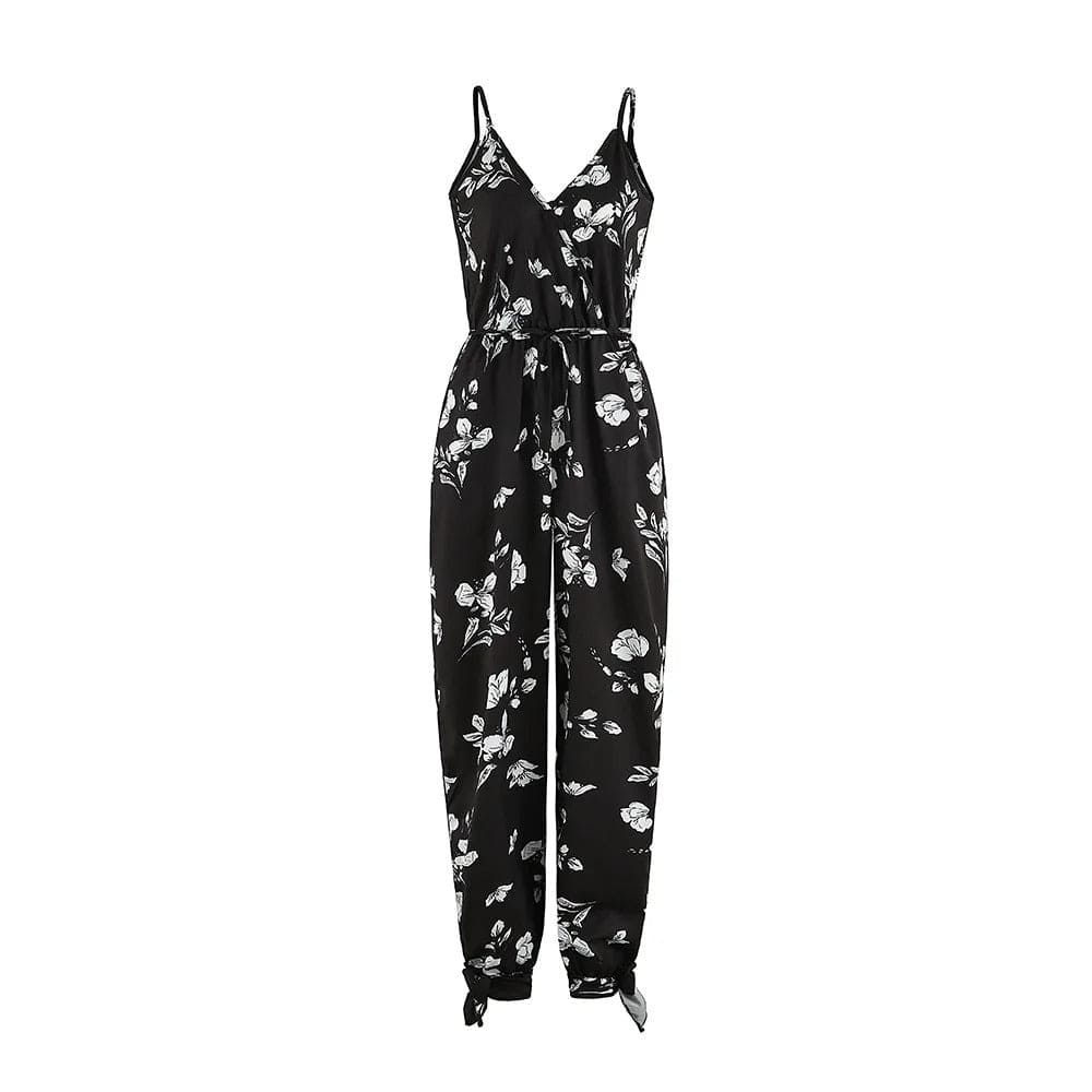 ELISHA - Jumpsuit mit Blumenmuster und hoher Taille esbjerg-modehus Jumpsuits