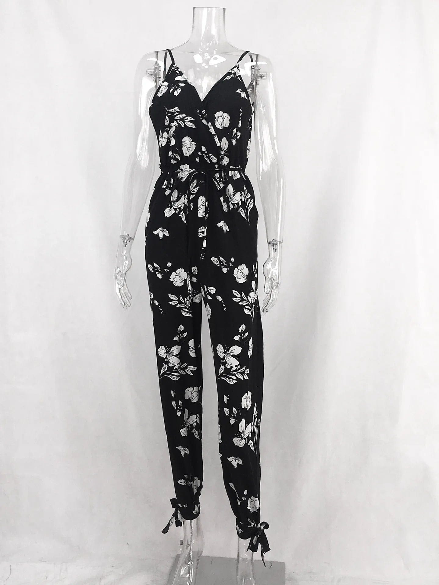 ELISHA - Jumpsuit mit Blumenmuster und hoher Taille esbjerg-modehus Jumpsuits