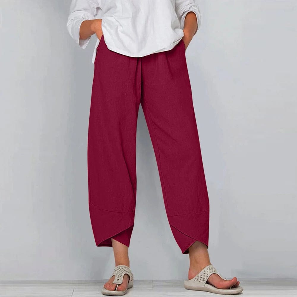 ELMA - Baumwoll-Leinen-Haremshose esbjerg-modehus Pants