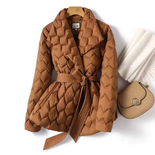 FREYA - Entendaunen-Parka mit Gürtel esbjerg-modehus Coats & Jackets