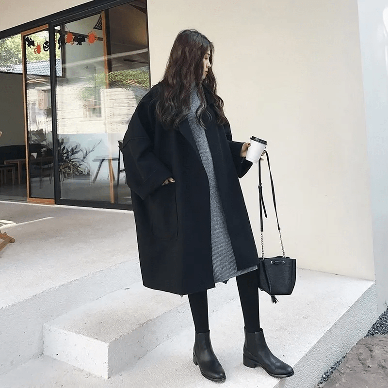 Gianna - Elegant oversized trenchcoat i uld esbjerg-modehus