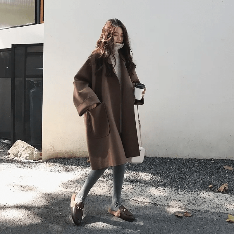 Gianna - Elegant oversized trenchcoat i uld esbjerg-modehus