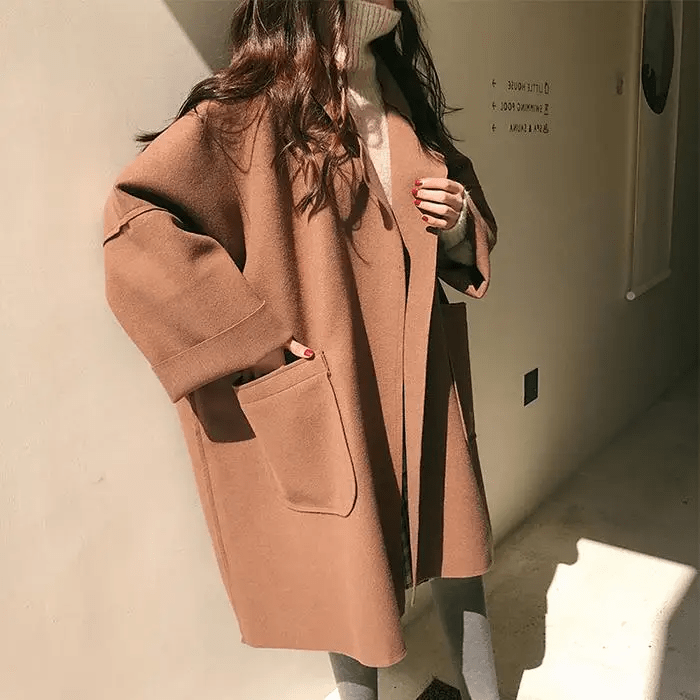 Gianna - Elegant oversized trenchcoat i uld esbjerg-modehus