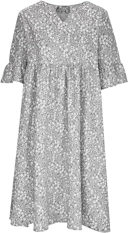 GRACEL - Lockeres Kleid mit halben Ärmeln und Print esbjerg-modehus Dress