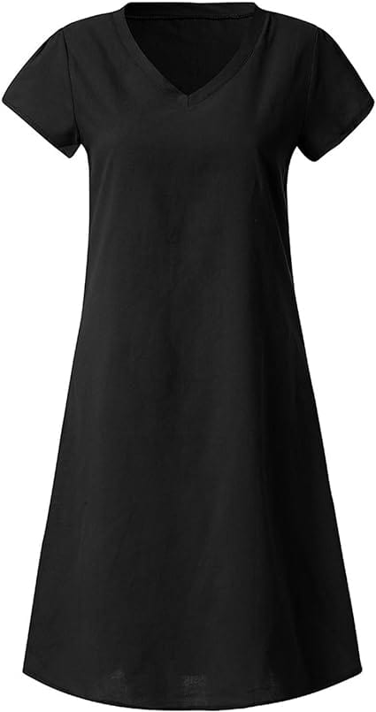 INGRID - V-Ausschnitt Strand Midi Kleider esbjerg-modehus Casual Dresses