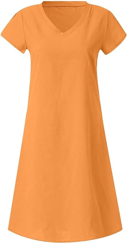 INGRID - V-Ausschnitt Strand Midi Kleider esbjerg-modehus Casual Dresses