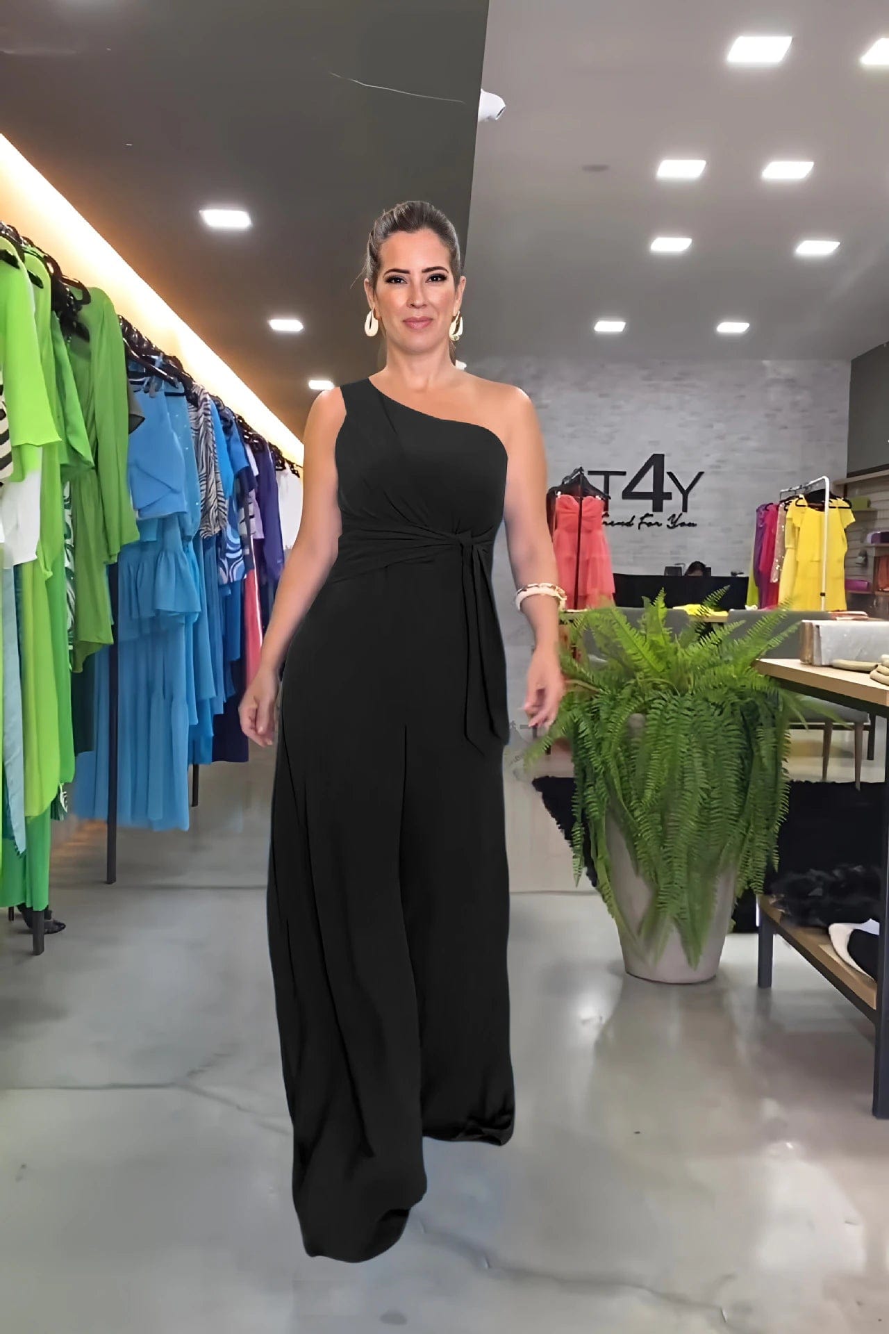 Johanna - Mode one-shoulder jumpsuit esbjerg-modehus