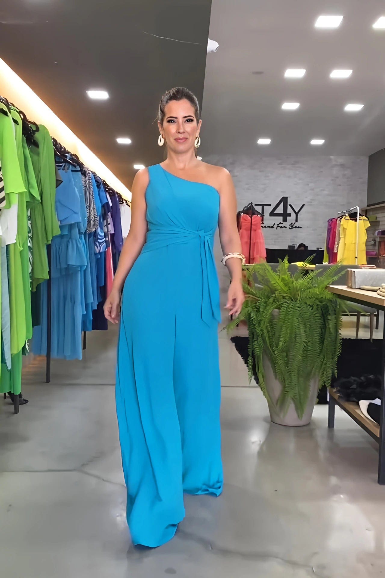 Johanna - Mode one-shoulder jumpsuit esbjerg-modehus