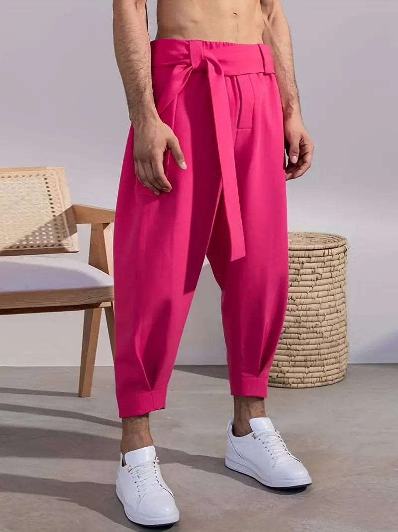 Jonas - Breite Hose mit Gürtel und Schleife esbjerg-modehus Pants