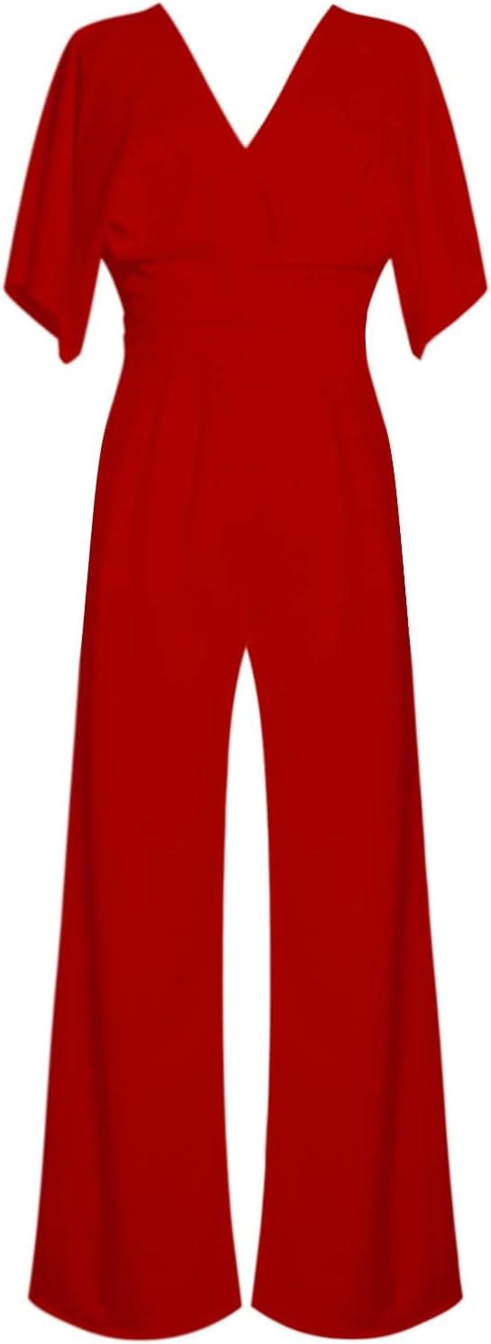 KAREN- Eleganter V-Ausschnitt Jumpsuit esbjerg-modehus Jumpsuits