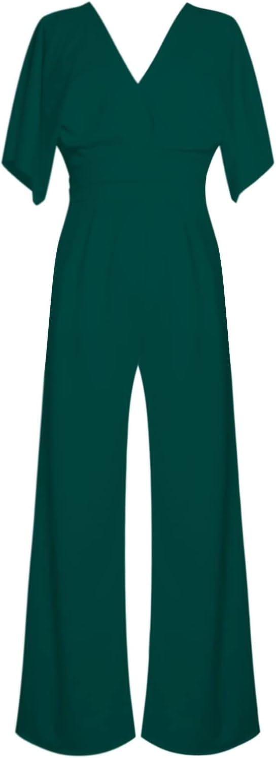 KAREN- Eleganter V-Ausschnitt Jumpsuit esbjerg-modehus Jumpsuits