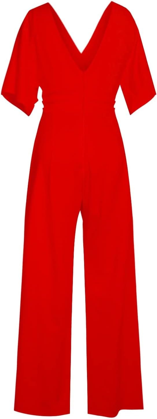 KAREN- Eleganter V-Ausschnitt Jumpsuit esbjerg-modehus Jumpsuits