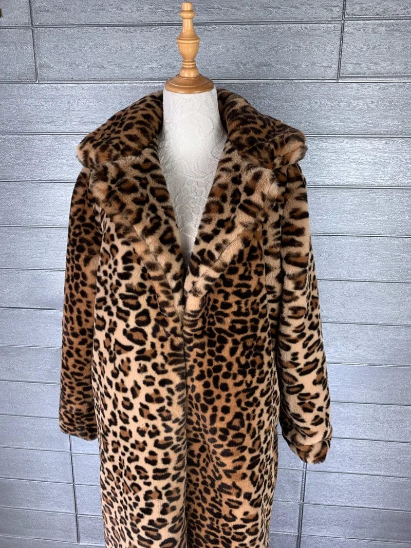 LEE - Leopardfrakke Lockere plysjakke esbjerg-modehus Coats & Jackets