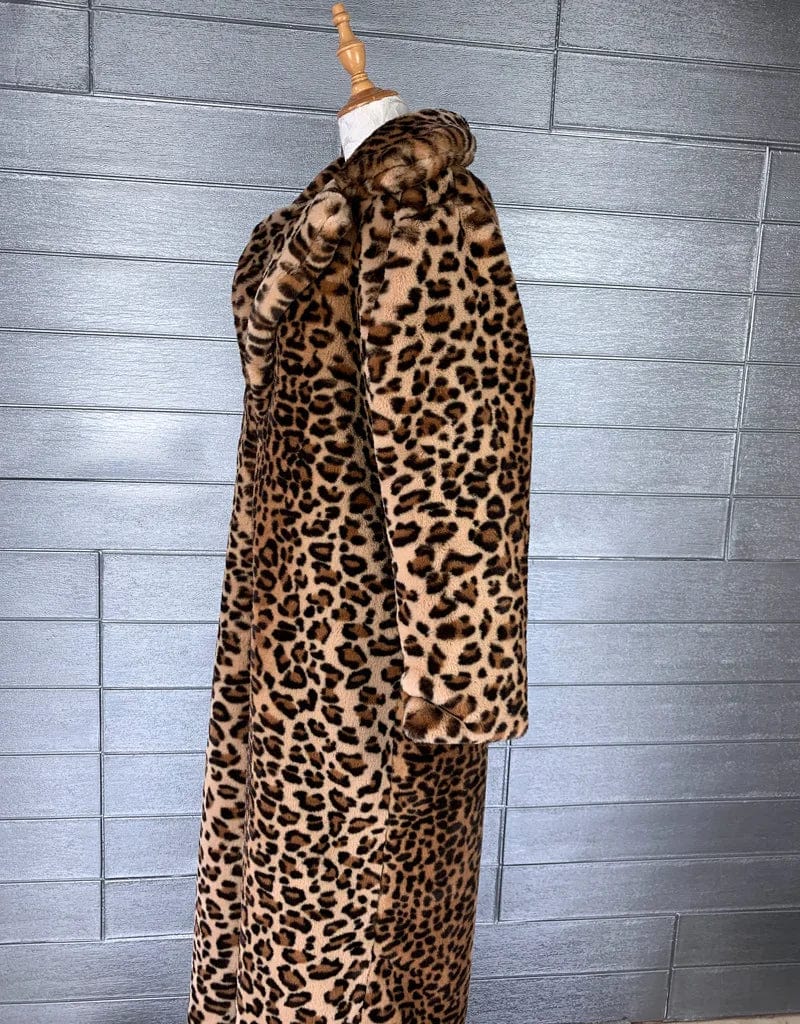 LEE - Leopardfrakke Lockere plysjakke esbjerg-modehus Coats & Jackets