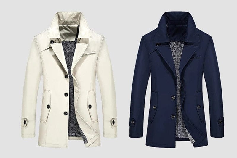 LOUIS - Moderne herretrenchcoat esbjerg-modehus Coats & Jackets