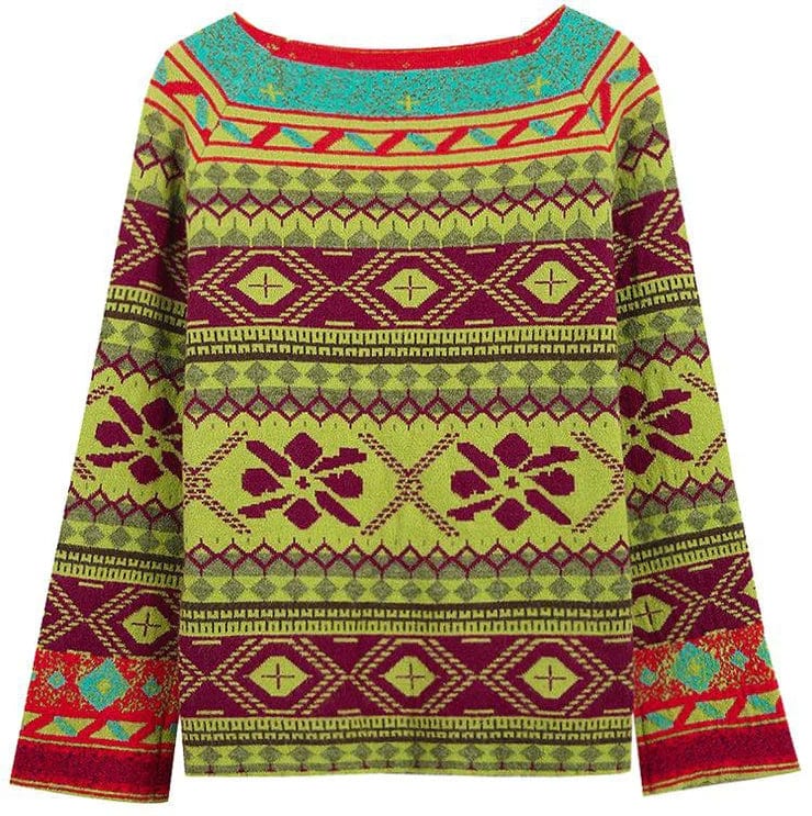 Lucia Comér® - Sweater med unikt print esbjerg-modehus