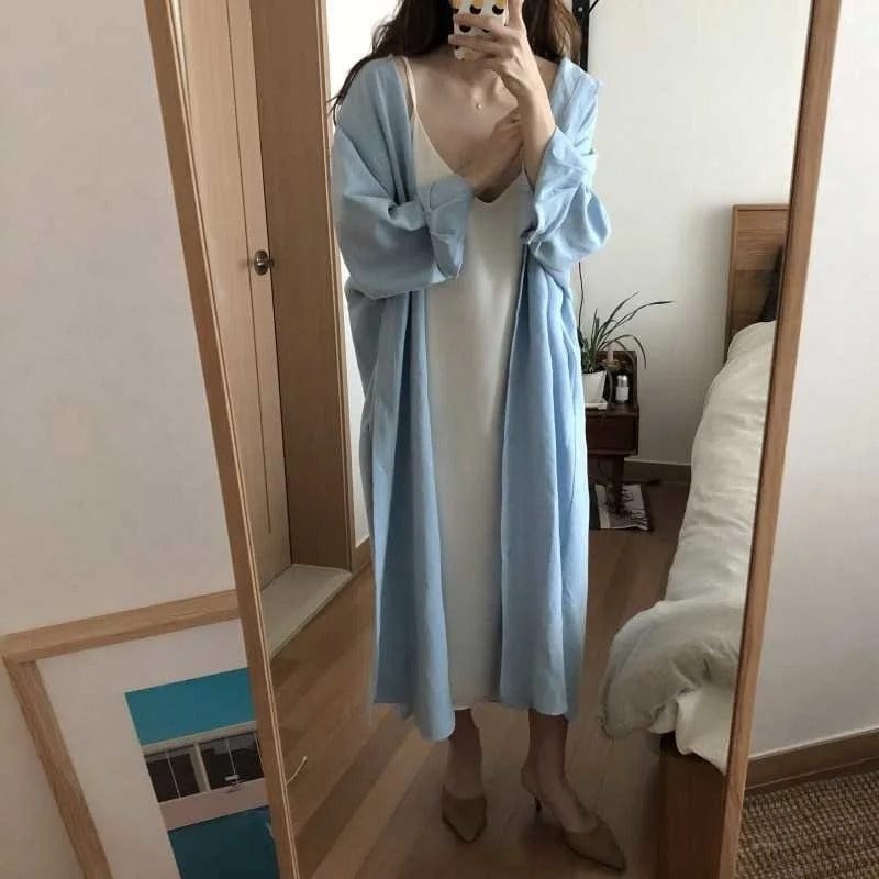 MADONNA - Skjortekjole med enkelt rækker og slids esbjerg-modehus Casual Dresses