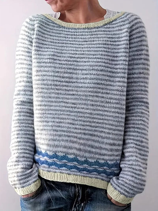 Malyn - Stribet sweater til kvinder esbjerg-modehus