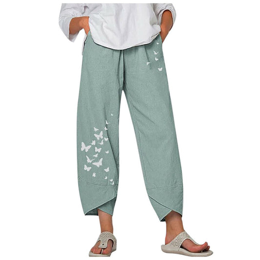 MATET - Elegant buks med blomstertryk esbjerg-modehus Pants