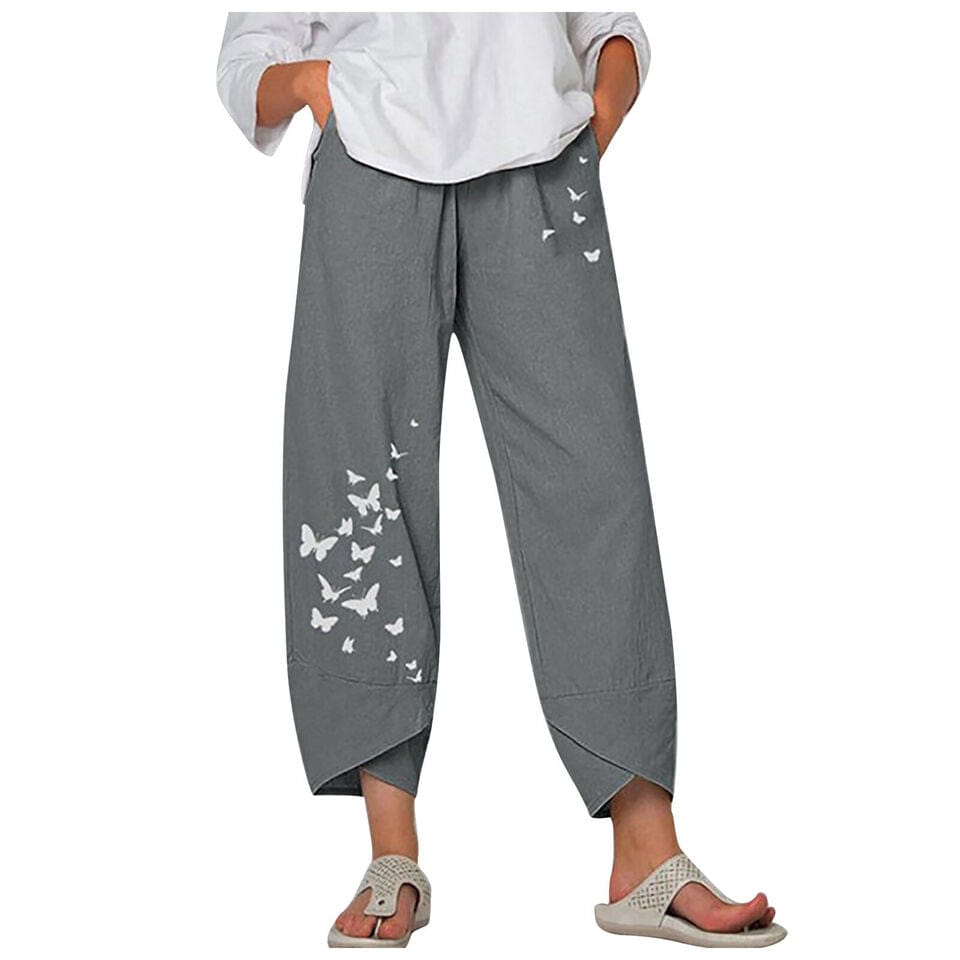 MATET - Elegant buks med blomstertryk esbjerg-modehus Pants