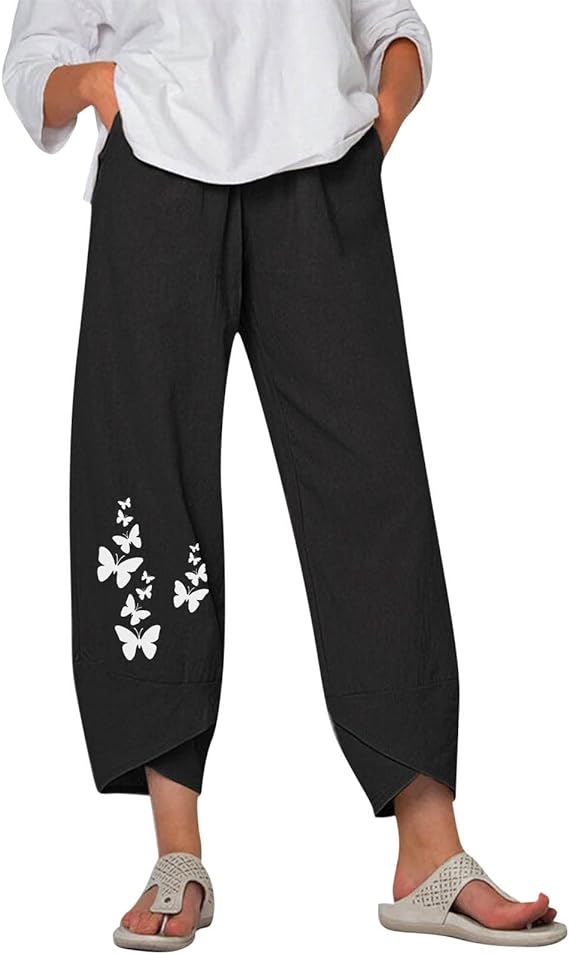 MATET - Elegant buks med blomstertryk esbjerg-modehus Pants