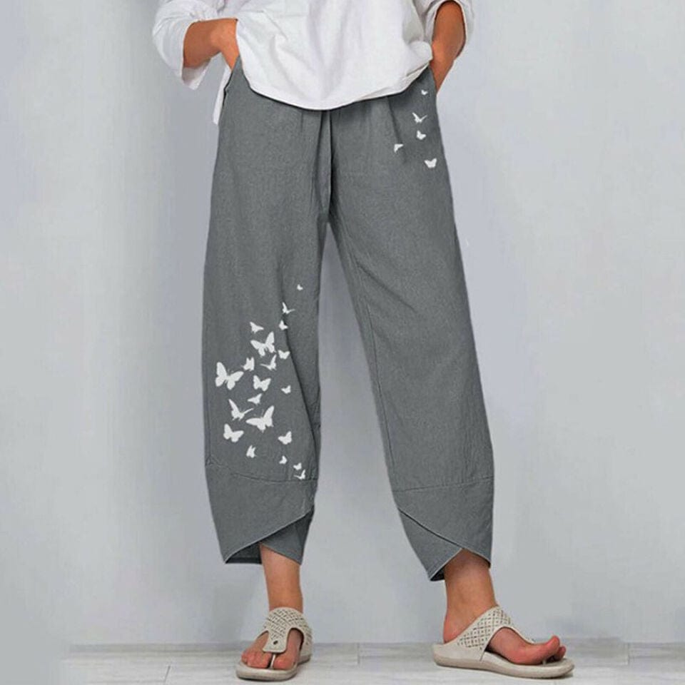 MATET - Elegant buks med blomstertryk esbjerg-modehus Pants