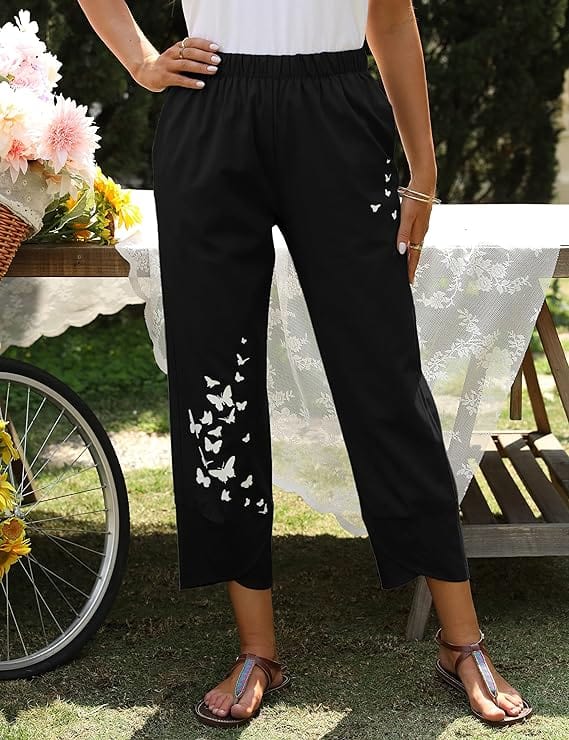 MATET - Elegant buks med blomstertryk esbjerg-modehus Pants