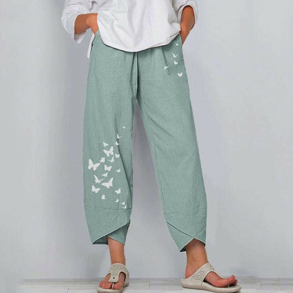 MATET - Elegant buks med blomstertryk esbjerg-modehus Pants