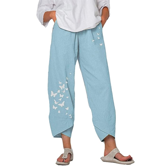 MATET - Elegant buks med blomstertryk esbjerg-modehus Pants