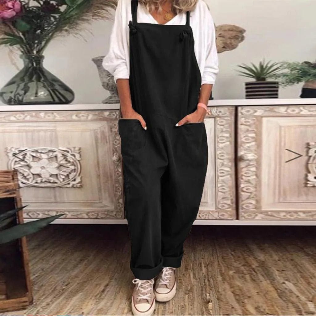 MOIRA - Overall Jumpsuit aus locker gebundener Baumwolle und Leinen esbjerg-modehus Jumpsuits