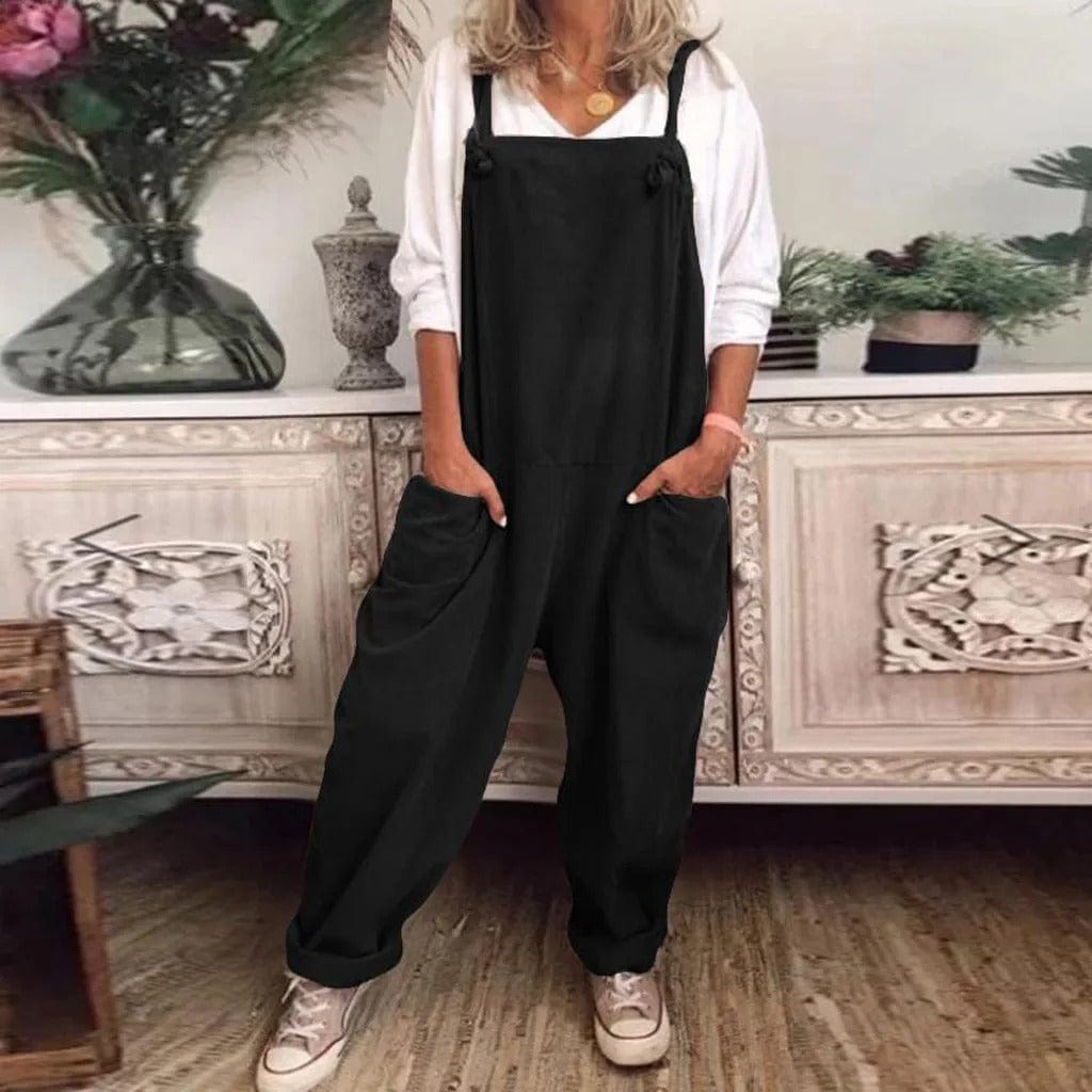 MOIRA - Overall Jumpsuit aus locker gebundener Baumwolle und Leinen esbjerg-modehus Jumpsuits