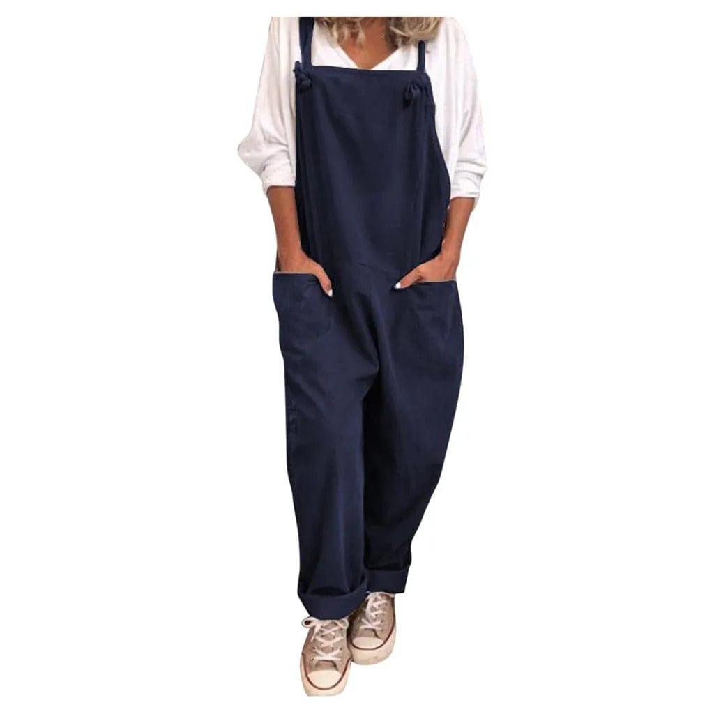 MOIRA - Overall Jumpsuit aus locker gebundener Baumwolle und Leinen esbjerg-modehus Jumpsuits