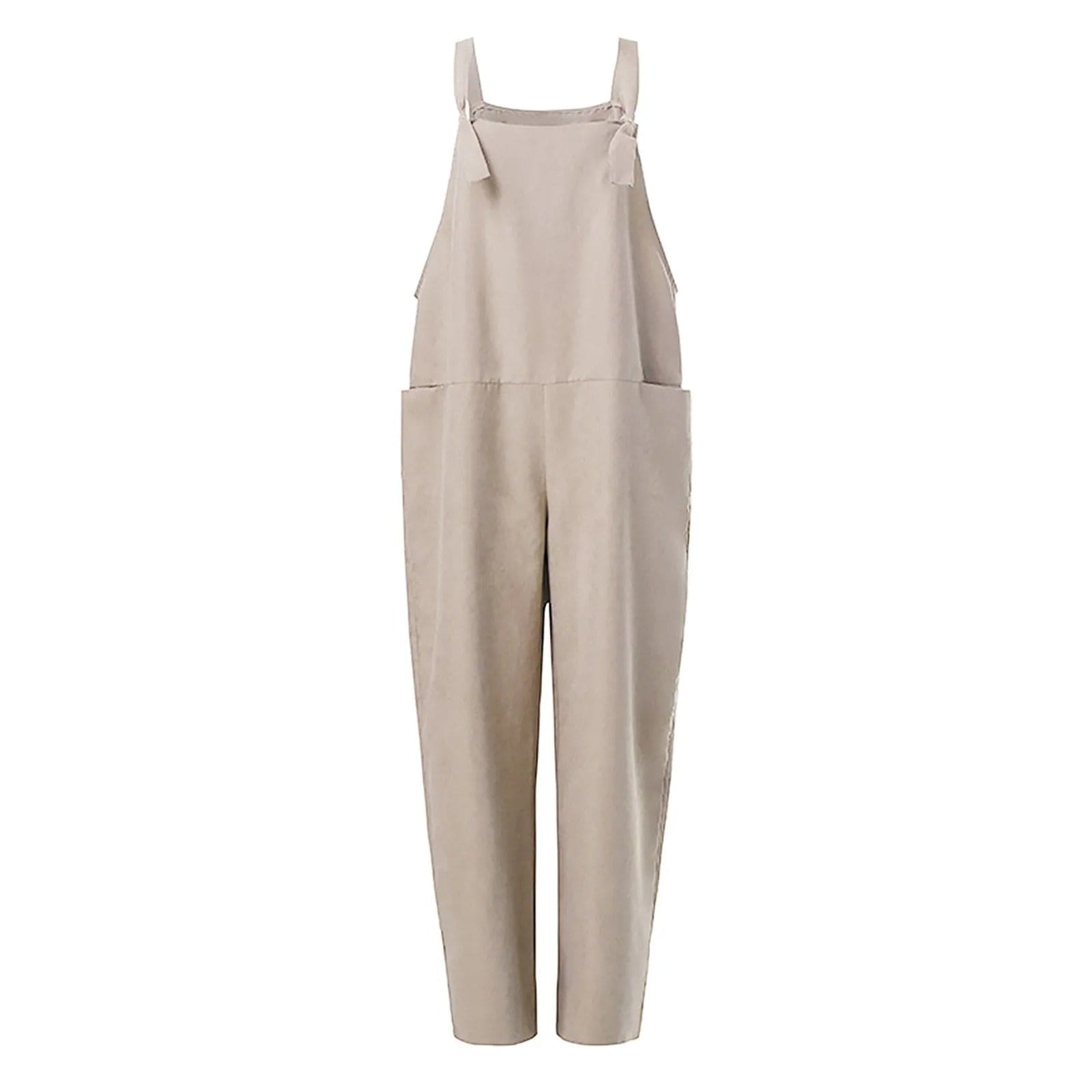 MOIRA - Overall Jumpsuit lavet af løst bundet bomuld og hør er et must-have til din sommermodekollektion esbjerg-modehus Jumpsuits