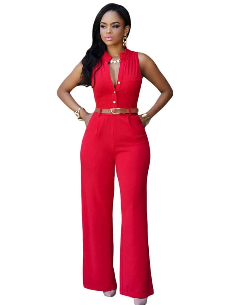 NADINE - Ärmelloser Jumpsuit mit rundem Ausschnitt esbjerg-modehus Jumpsuits