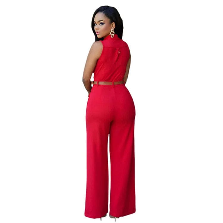 NADINE - Ärmelloser Jumpsuit mit rundem Ausschnitt esbjerg-modehus Jumpsuits